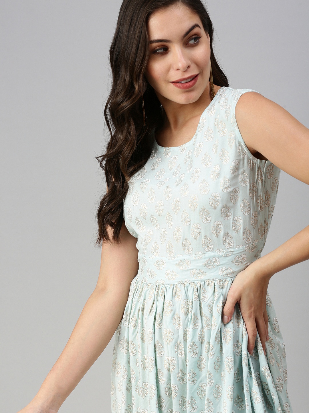 

SHOWOFF Women Blue Floral Dress