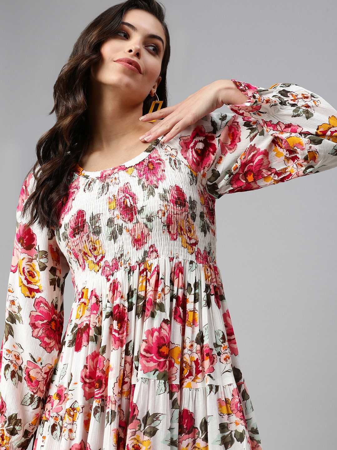 

SHOWOFF White Floral Dress