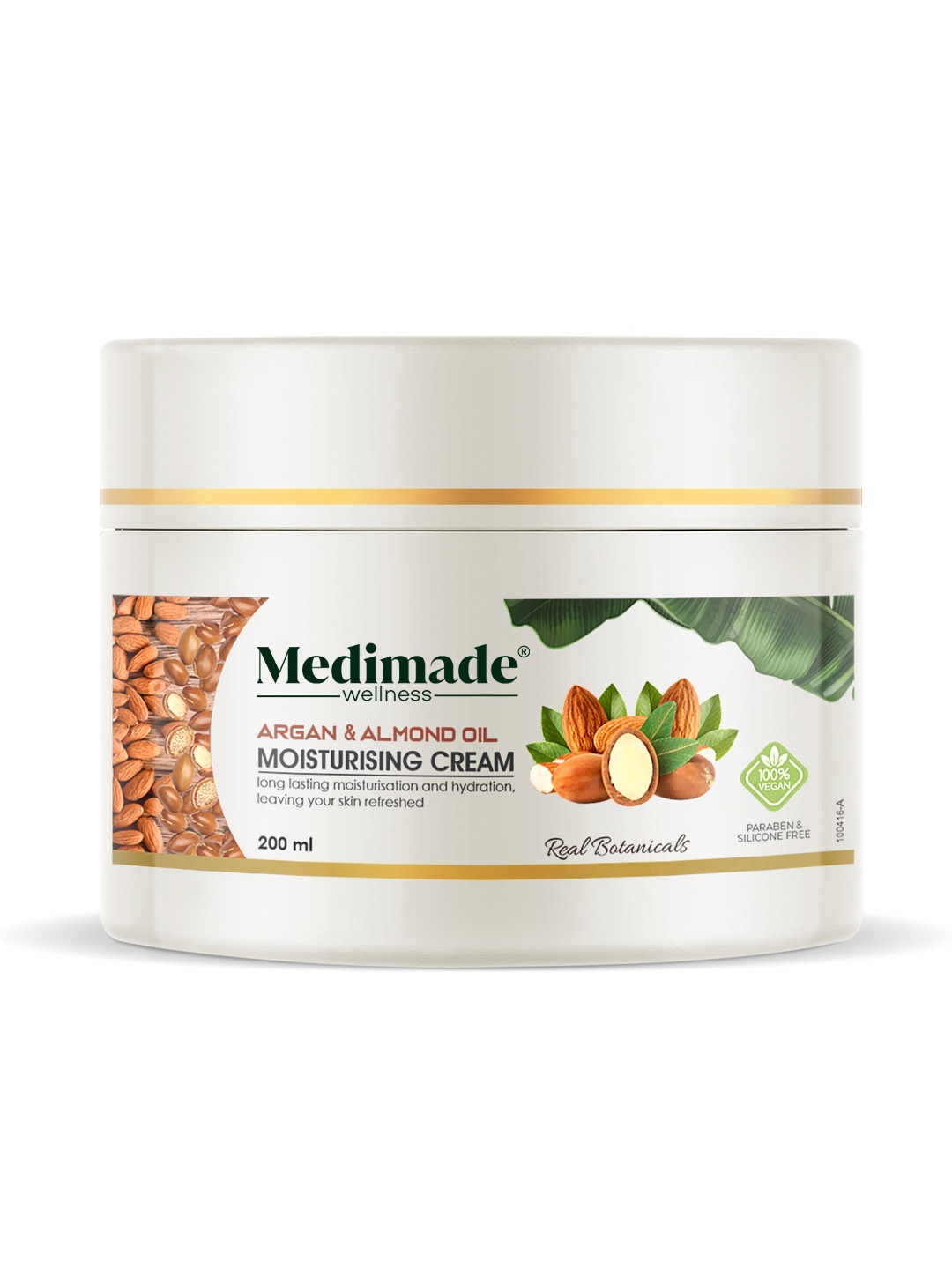 

Medimade Argan & Almond Oil Moisturising Cream 200gm, Green