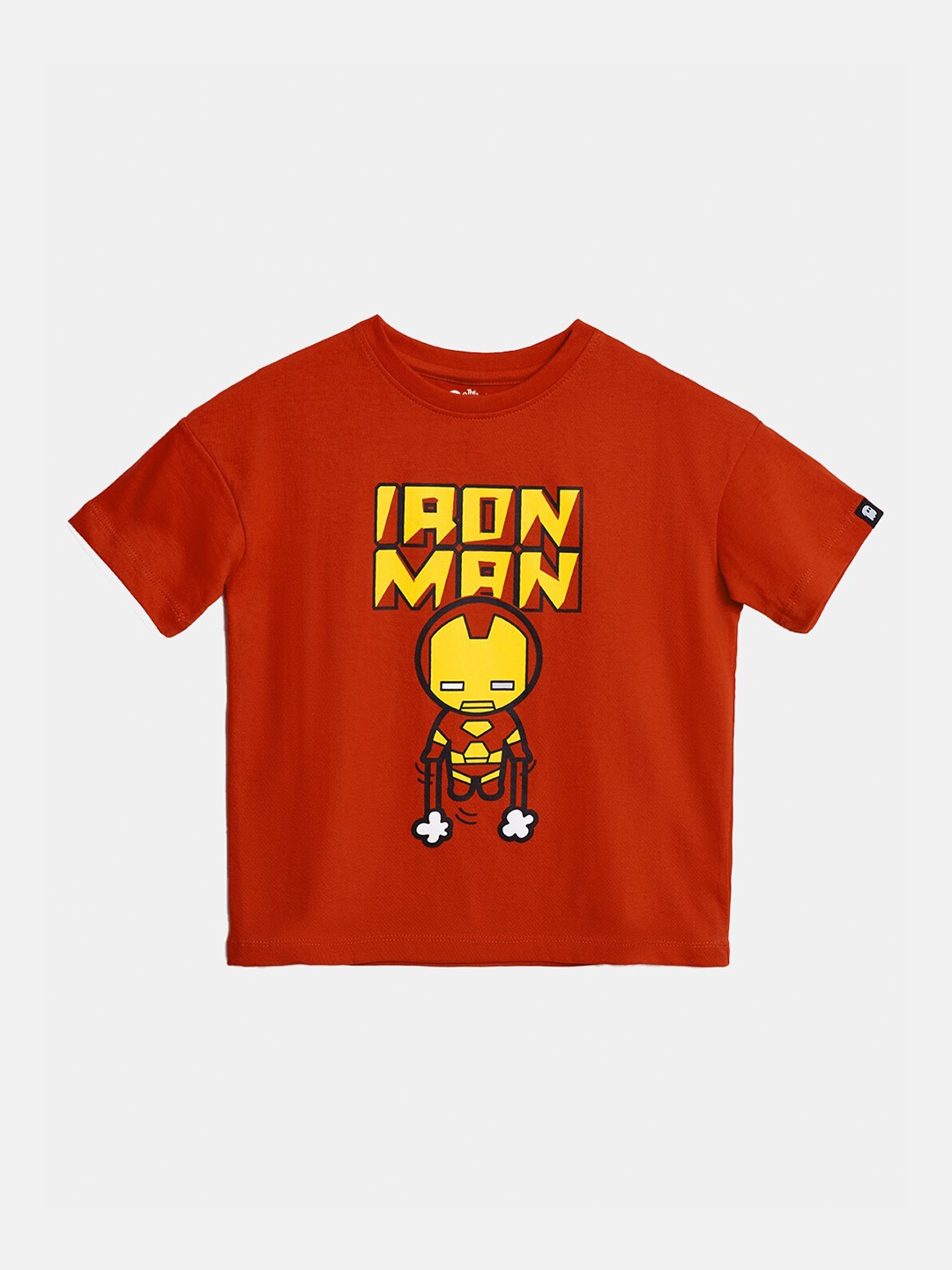 

The Souled Store Boy Red Iron Man Chibi Print Oversized T-Shirt