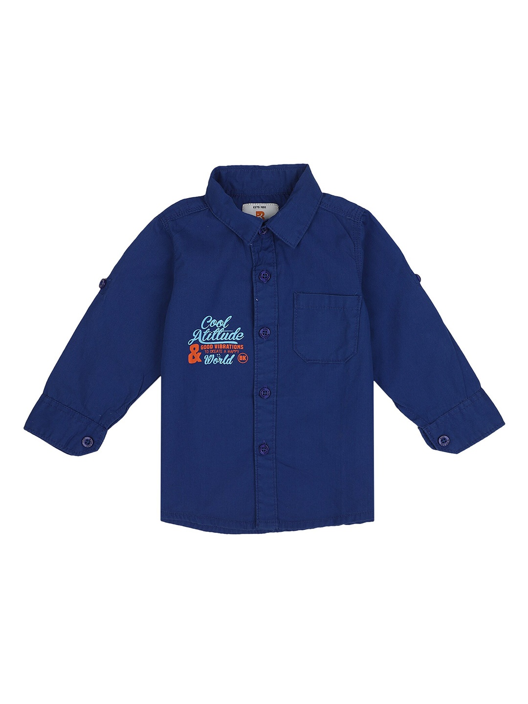 

Bodycare Kids Boys Blue Solid Casual Shirt