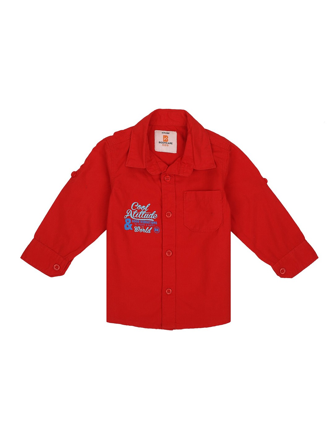 

Bodycare Kids Boys Red Casual Shirt