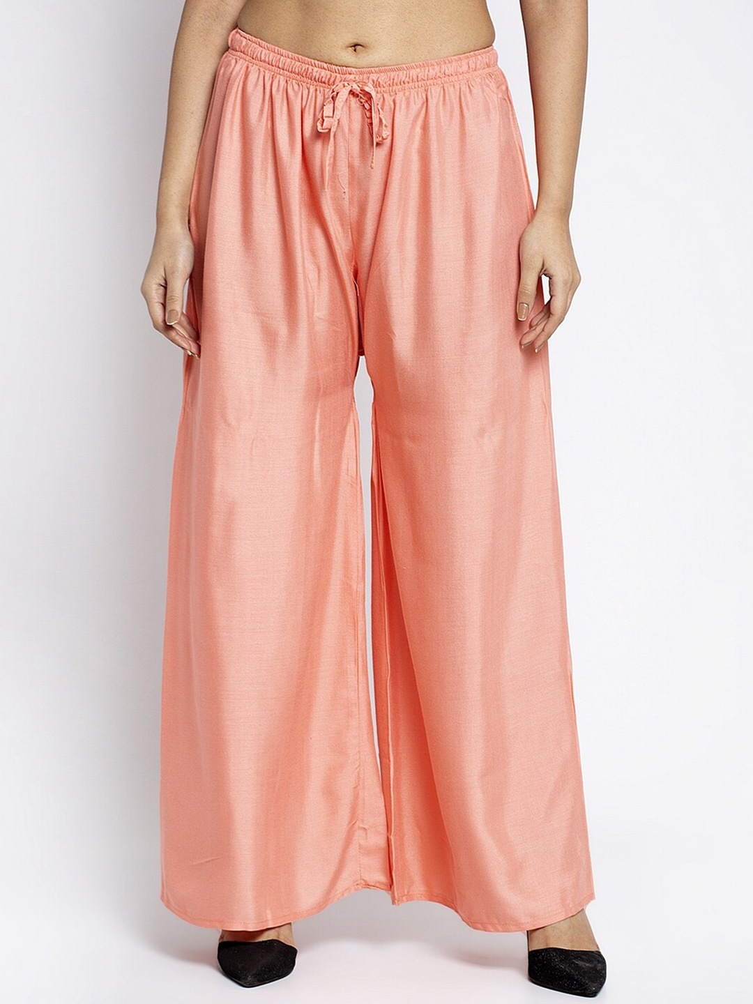 

GRACIT Women Peach-Coloured Ethnic Palazzos