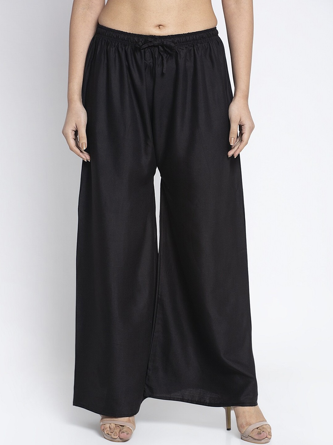 

GRACIT Women Black Ethnic Palazzos