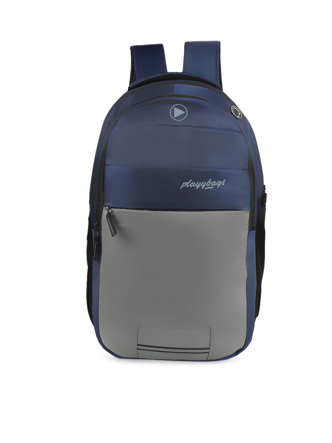 

PLAYYBAGS Unisex Blue & Grey Water Resistant Casual Laptop Backpack