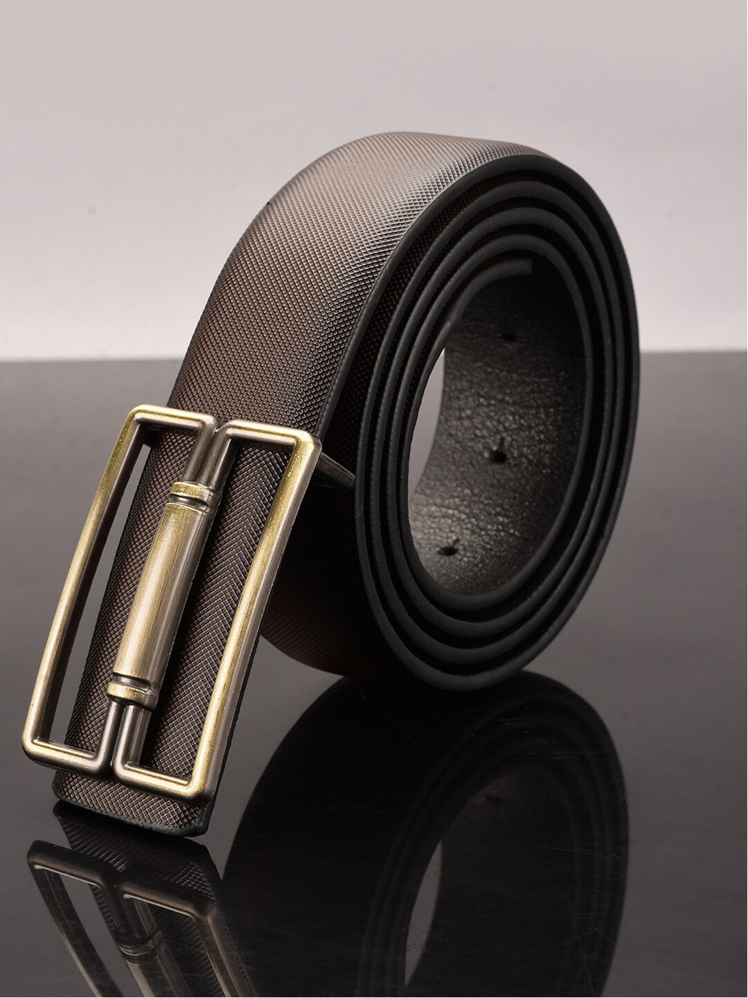

BuckleUp Men Brown Textured Belt