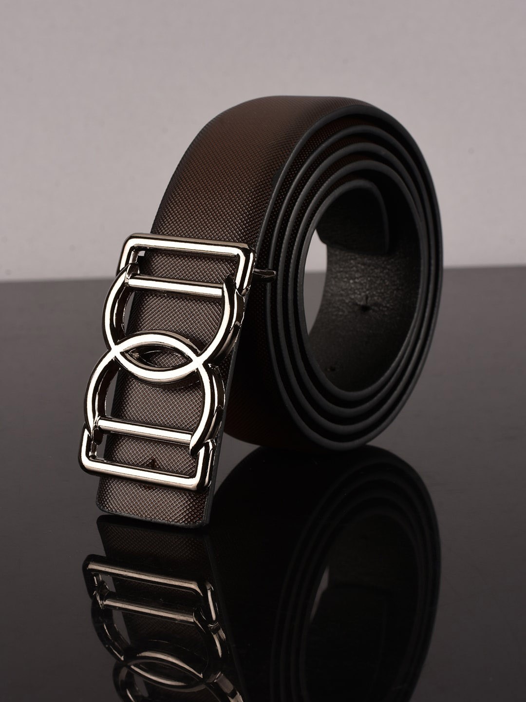 

BuckleUp Men Brown Textured Belt