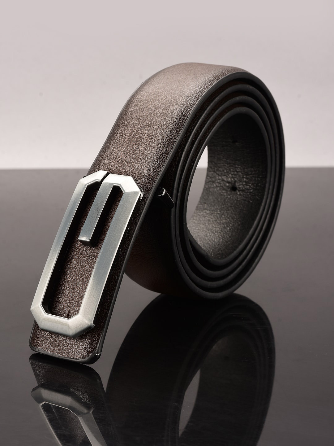 

BuckleUp Men Brown Textured Belt