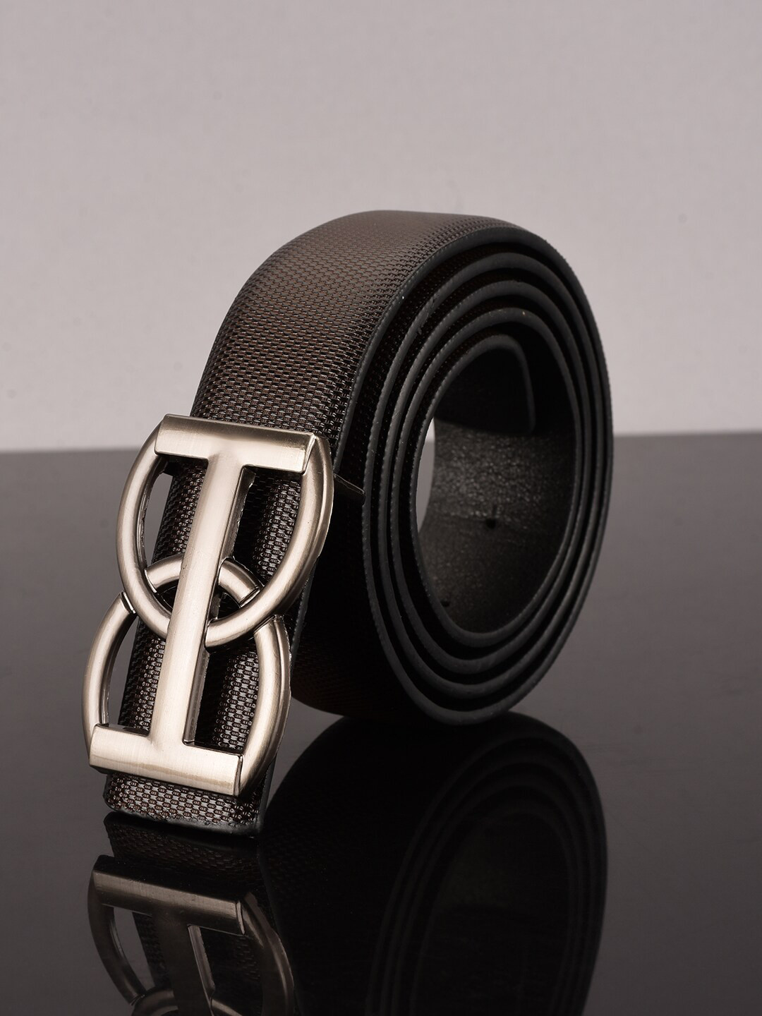 

BuckleUp Men Brown Textured Belt