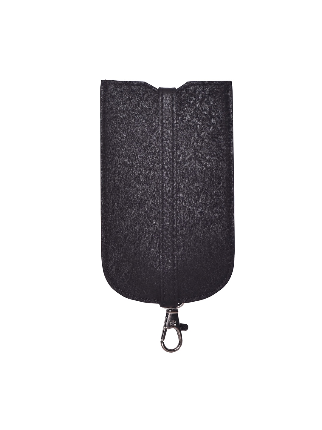 

IMMRI Black Solid Hidden Keyring Pouch Key Chain