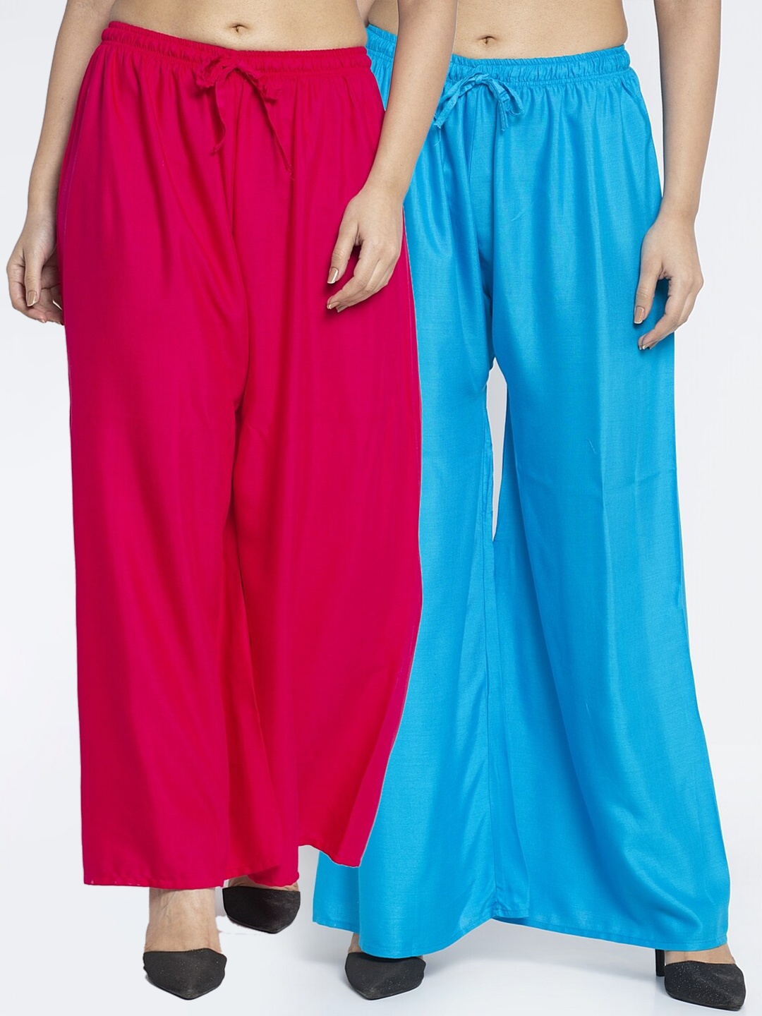 

GRACIT Women Pink & Blue 2 Ethnic Palazzos