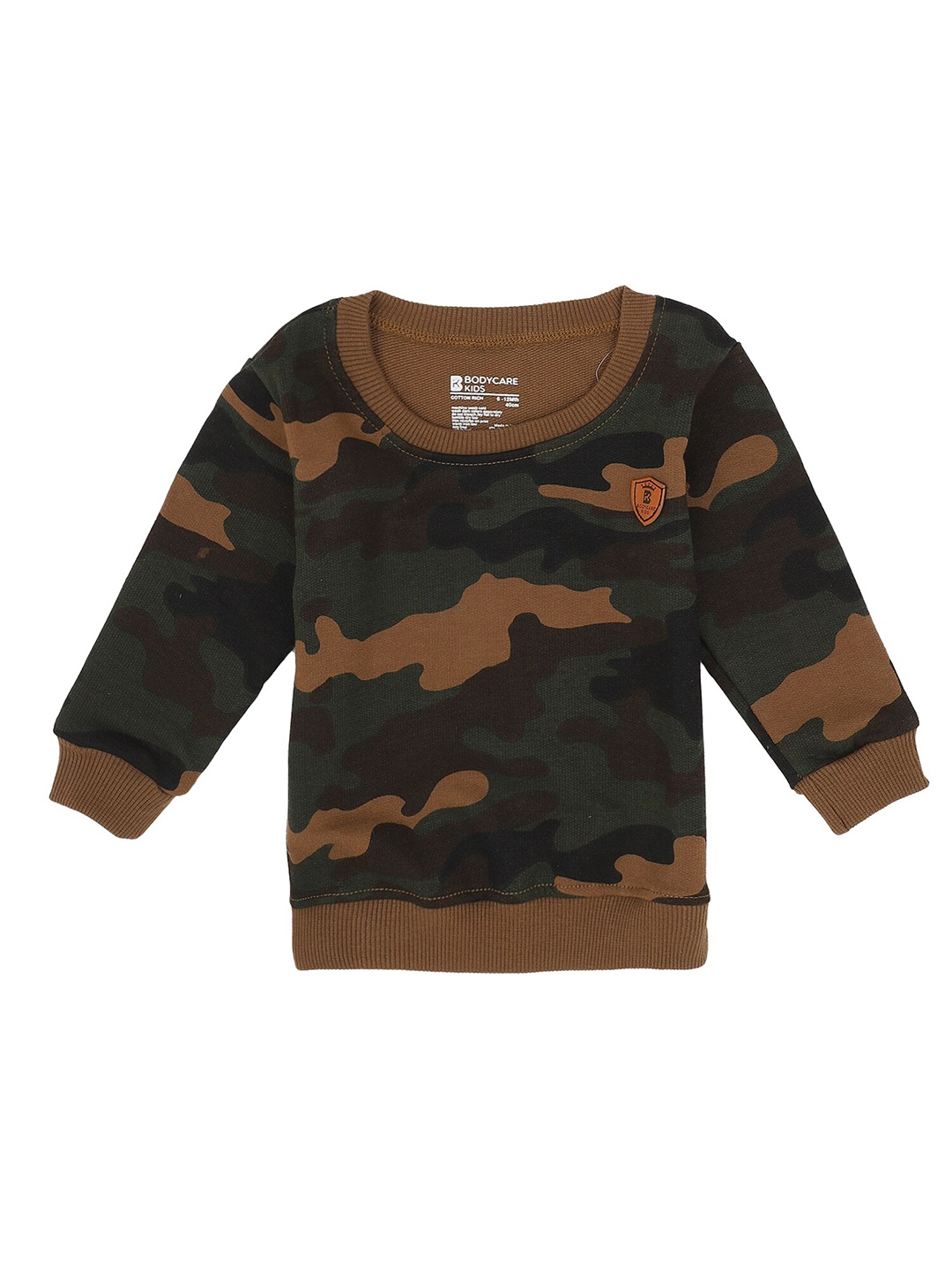 

Bodycare Kids Boys Brown Printed Sweatshirt