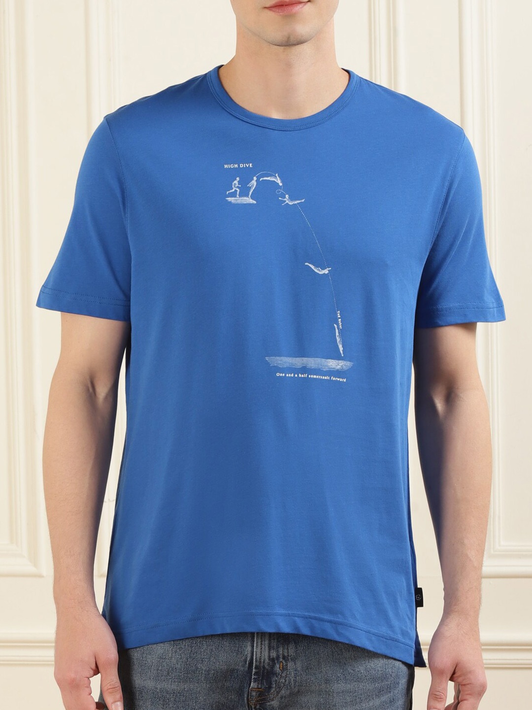 

Ted Baker Men Blue Cotton T-shirt
