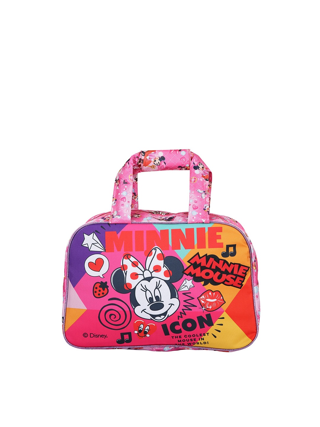 

Disney Girls Pink Printed Shopper Handheld Bag