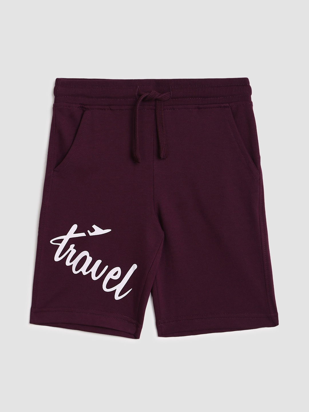 

abof Boys Purple Printed Shorts