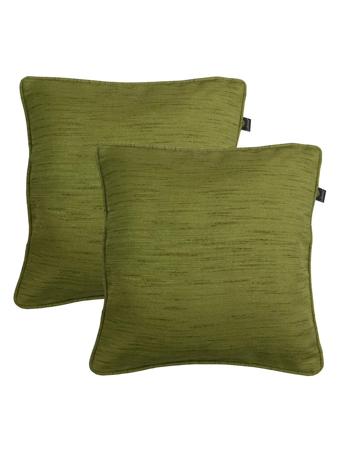 

Lushomes Green Set of 2 Square Cushion Covers