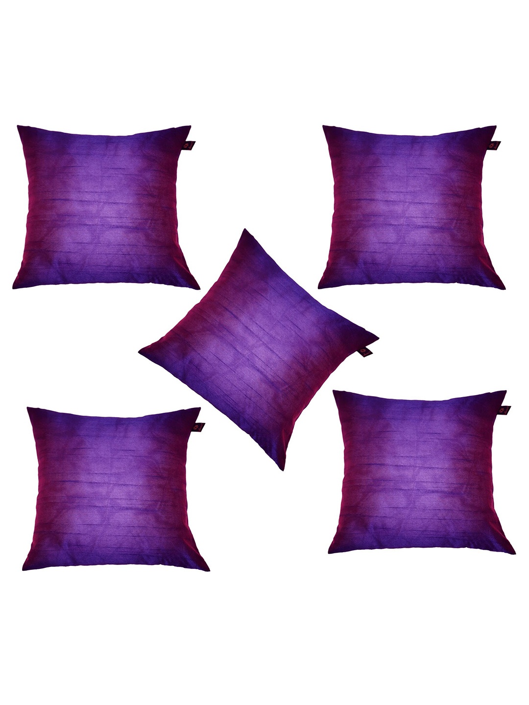 

Lushomes Purple Set of 5 Square Cushion Covers