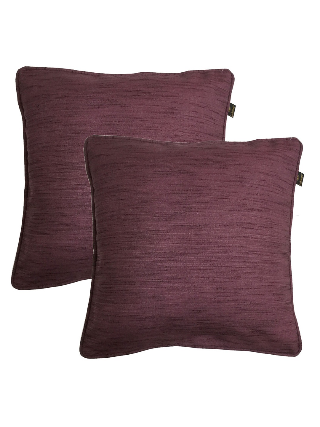 

Lushomes Pack of 2 Purple Square Cushion Covers