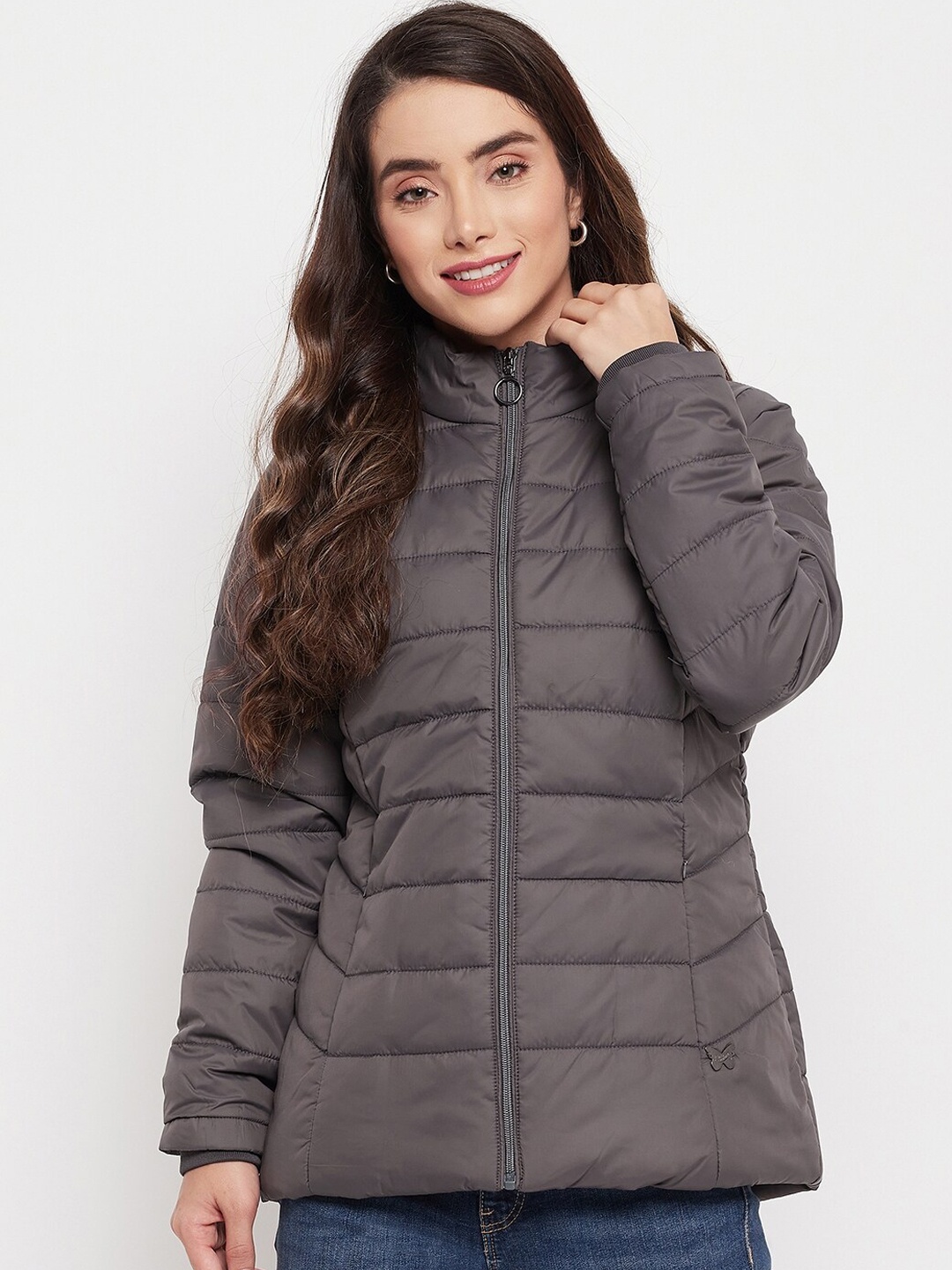 

Duke Women Grey Padded Jacket