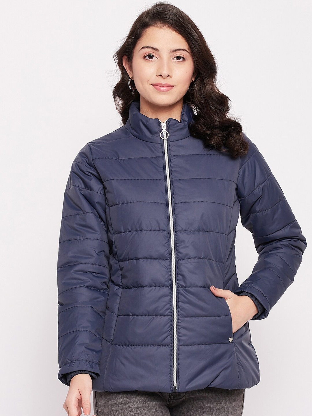 

Duke Women Blue Padded Jacket