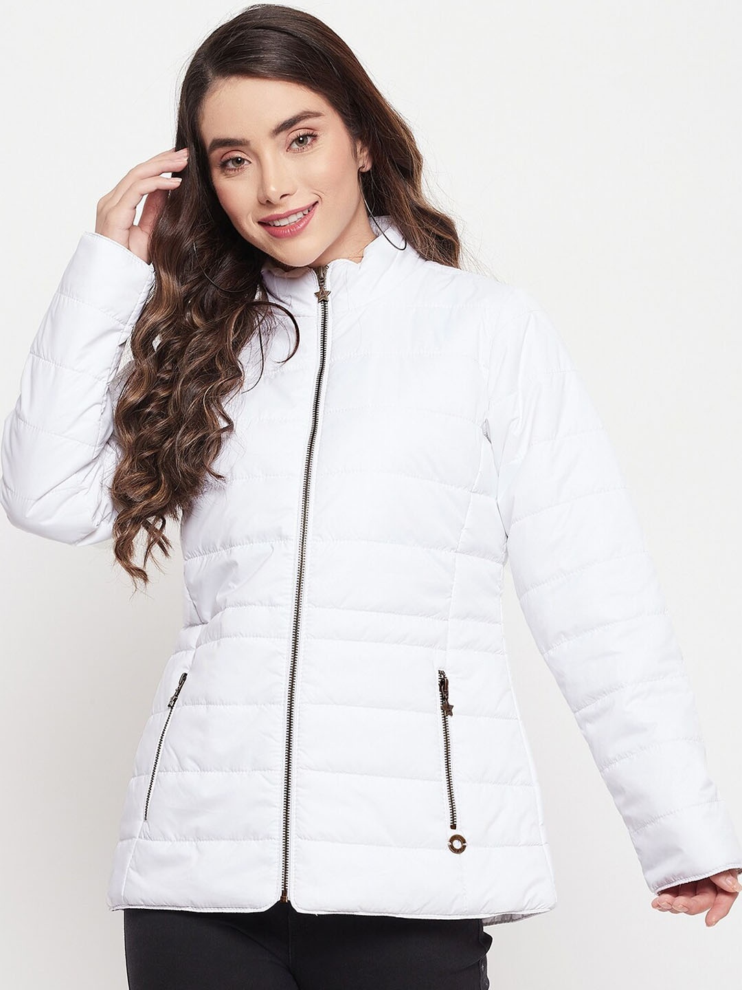 

Duke Women White Padded Jacket