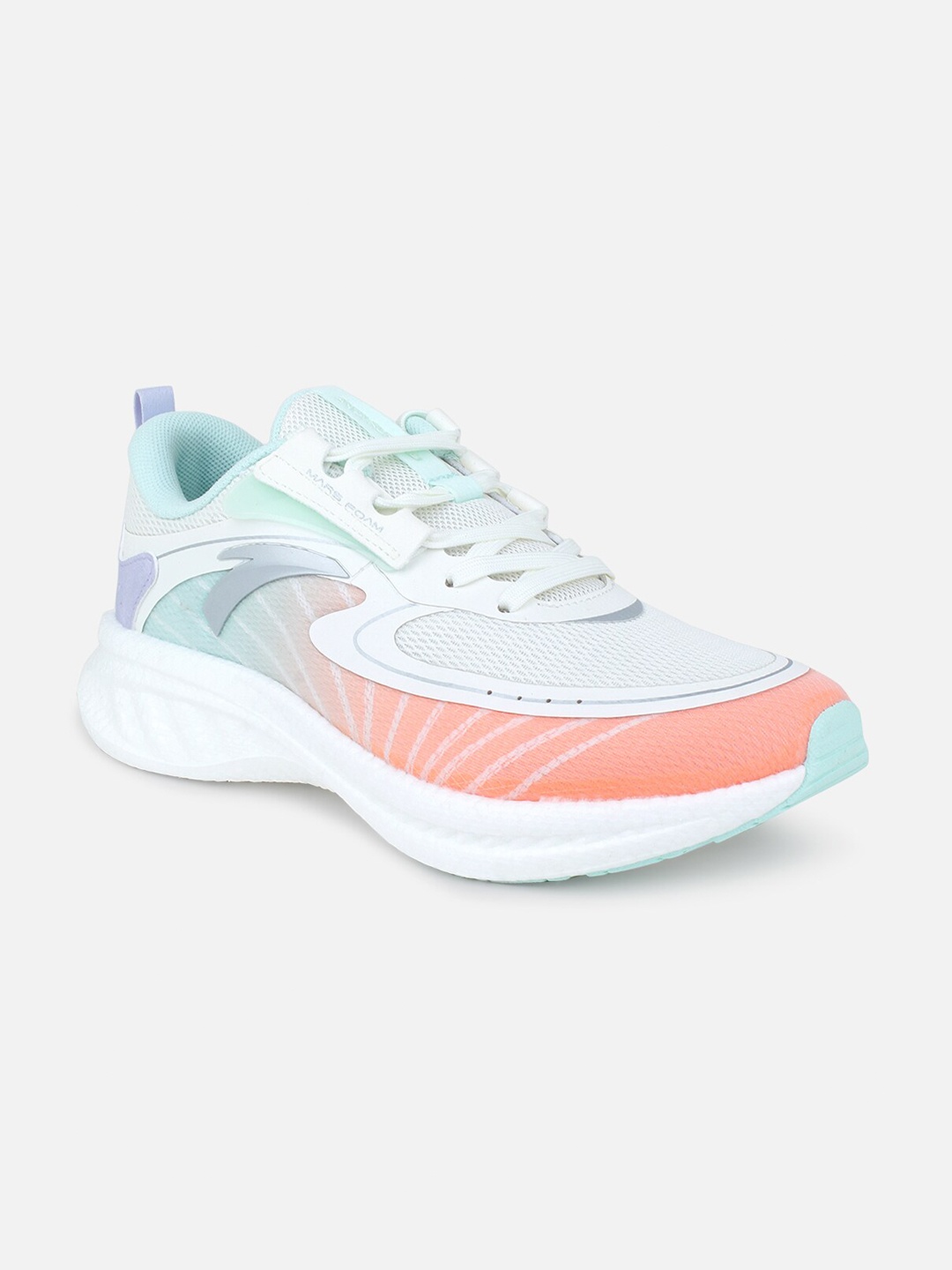 

Anta Women White Mesh Running Non-Marking Shoes