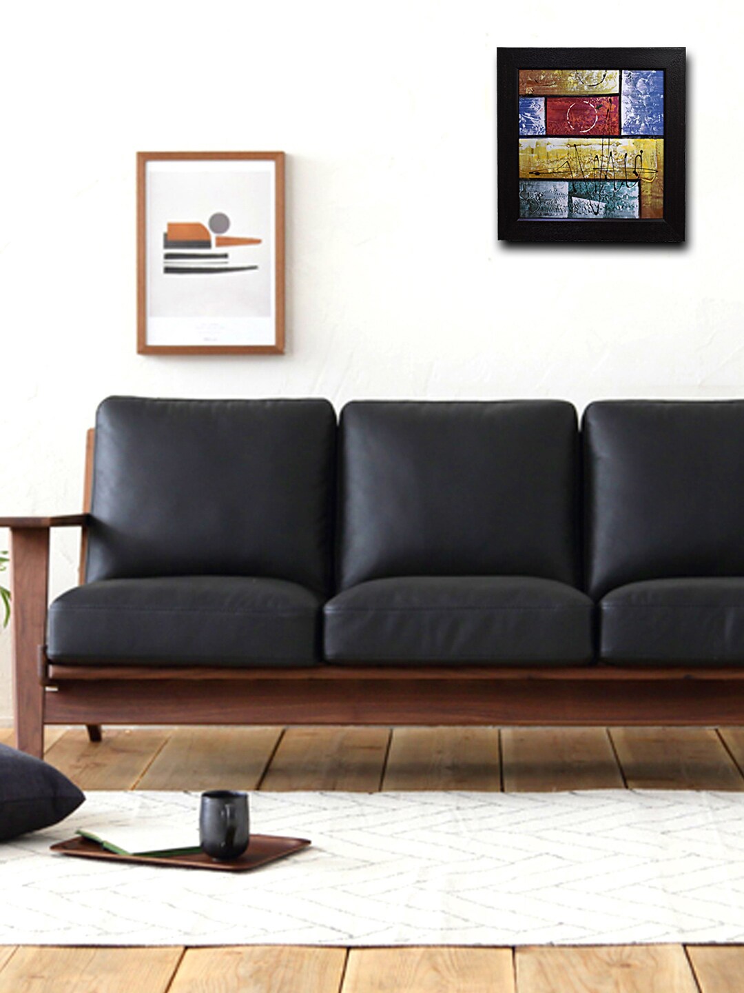 

Gallery99 Black Abstract Texture Paper Framed Wall Art