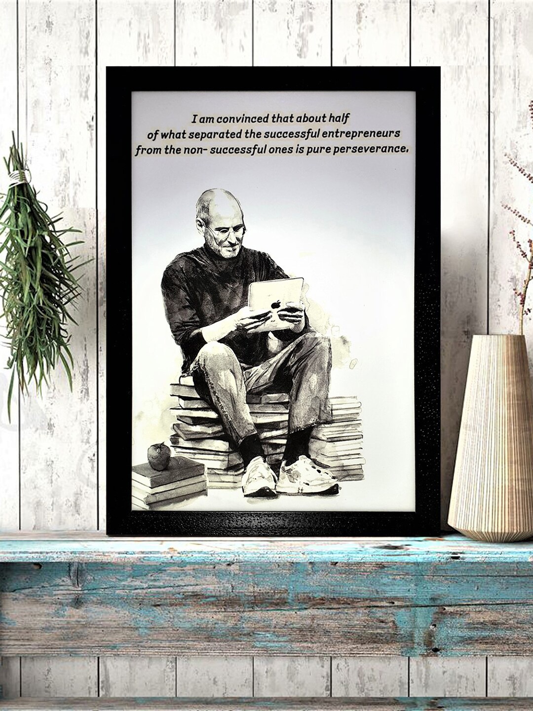 

Gallery99 White & Grey Successful Entrepreneur Texture Paper Framed Wall Art