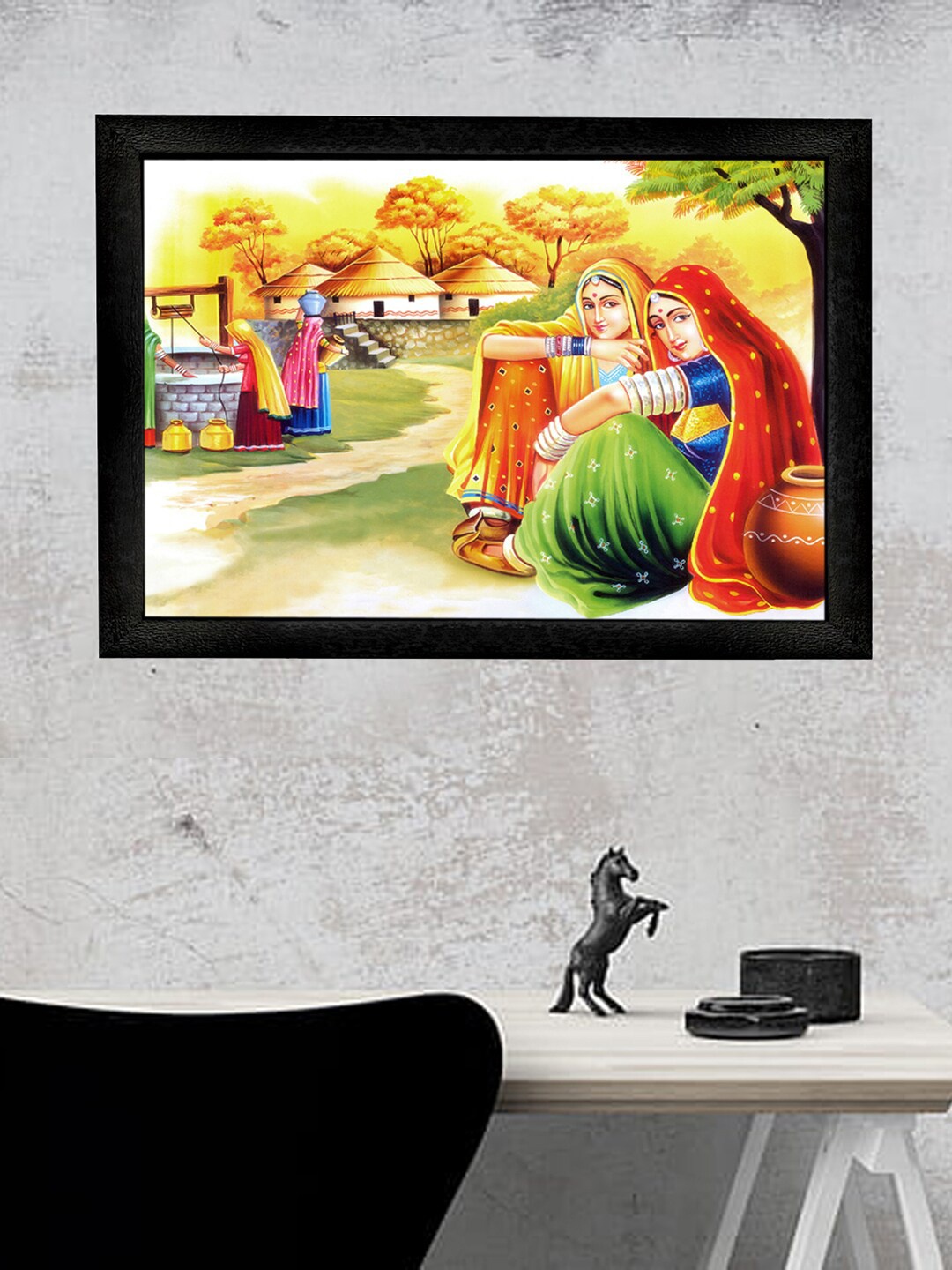 

Gallery99 Referal Themed Paper Framed Wall Art, Yellow
