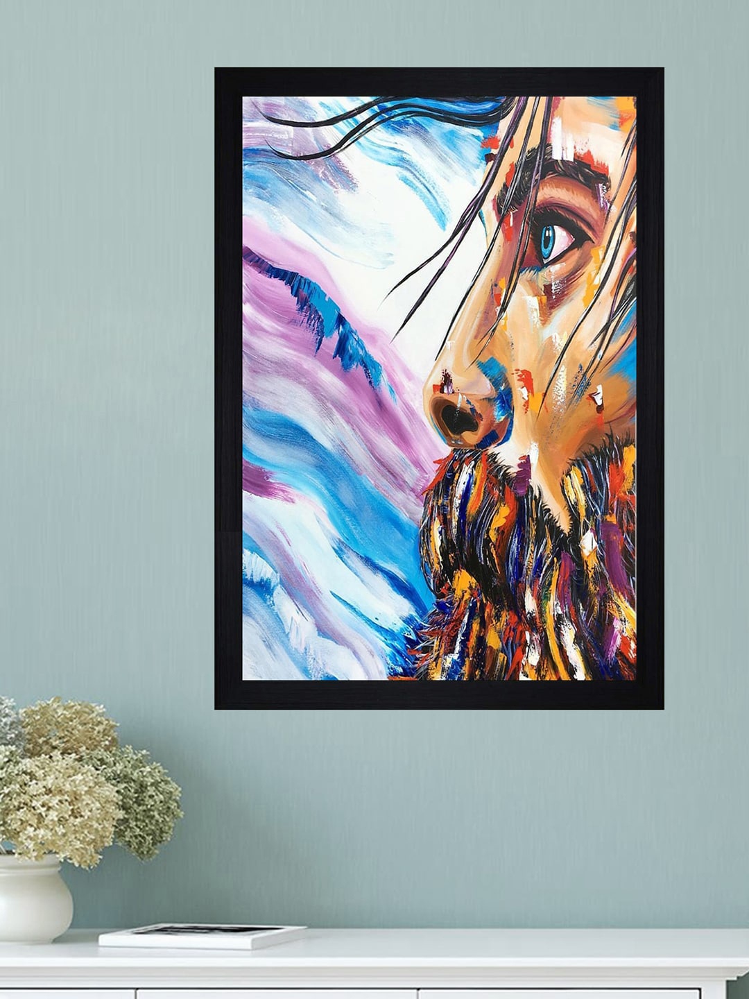 

Gallery99 Beige The Face Oil Texture Paper Framed Wall Art