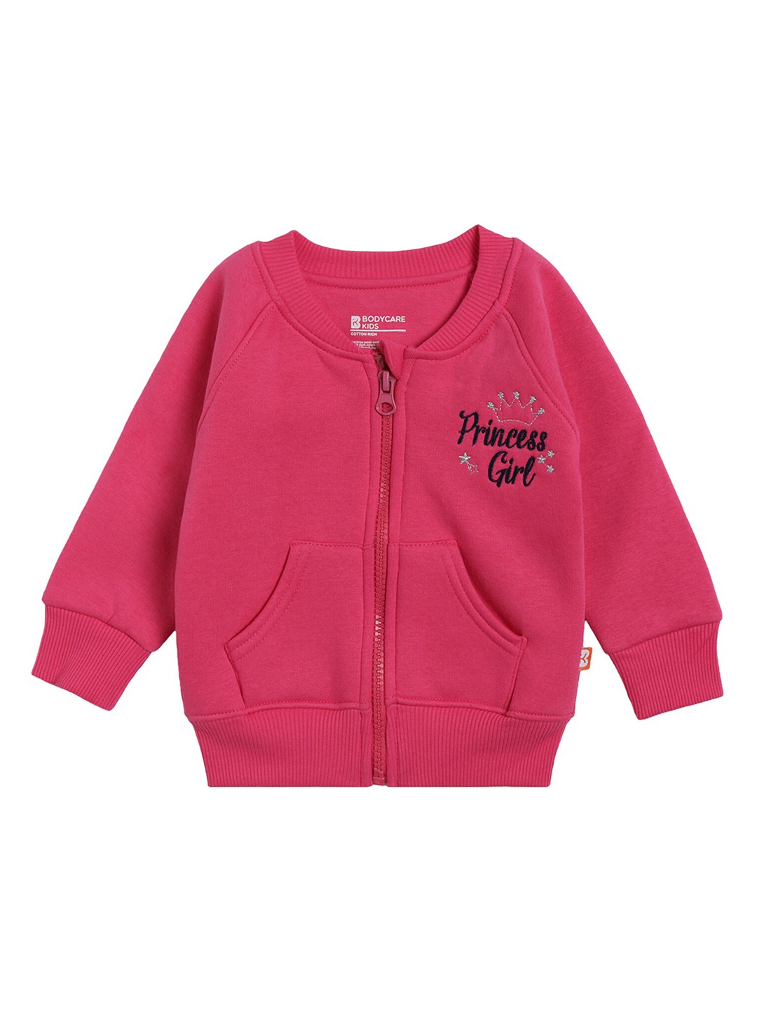 

Bodycare Girls Fuchsia Lightweight Open Front Crop Jacket