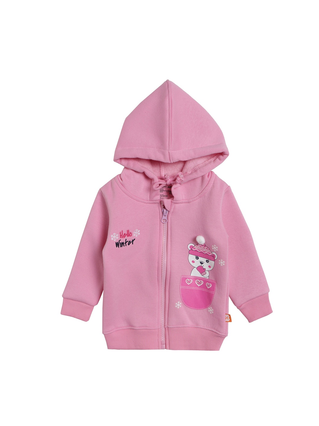 

Bodycare Girls Pink Floral Lightweight Open Front Jacket