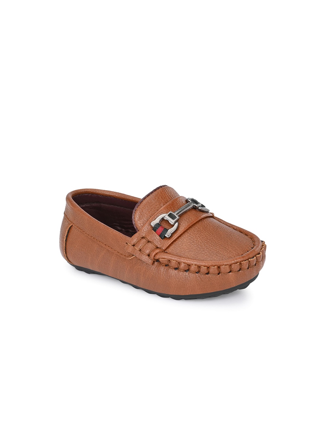 

TUSKEY Boys Tan Brown Solid Loafer