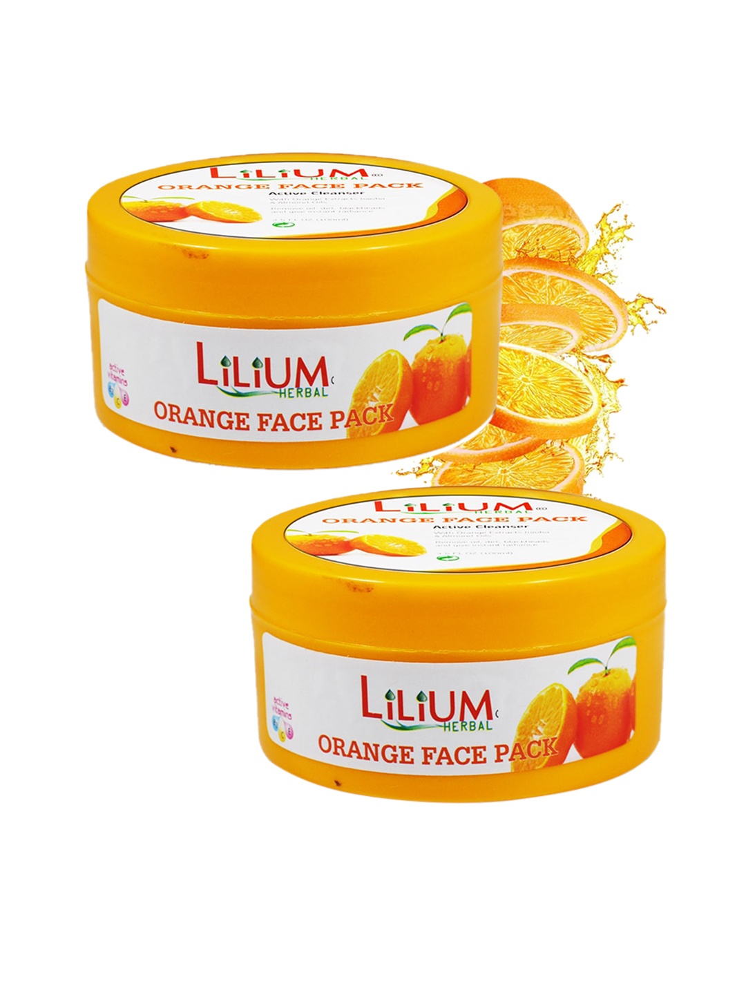 

Lilium Pack of 2 Orange Face Pack, 250 gm each, White