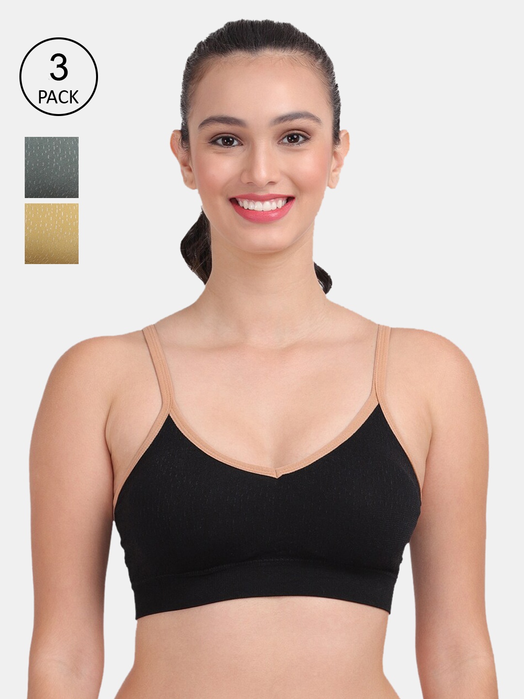 

Amour Secret Women Black & Blue Bra