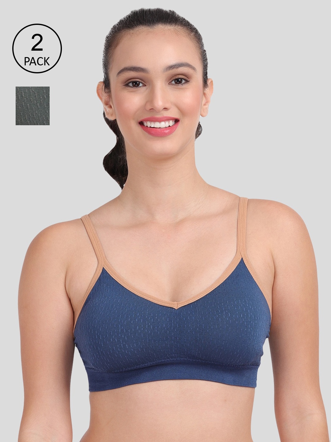 

Amour Secret Women Pack of 2 Bra, Blue