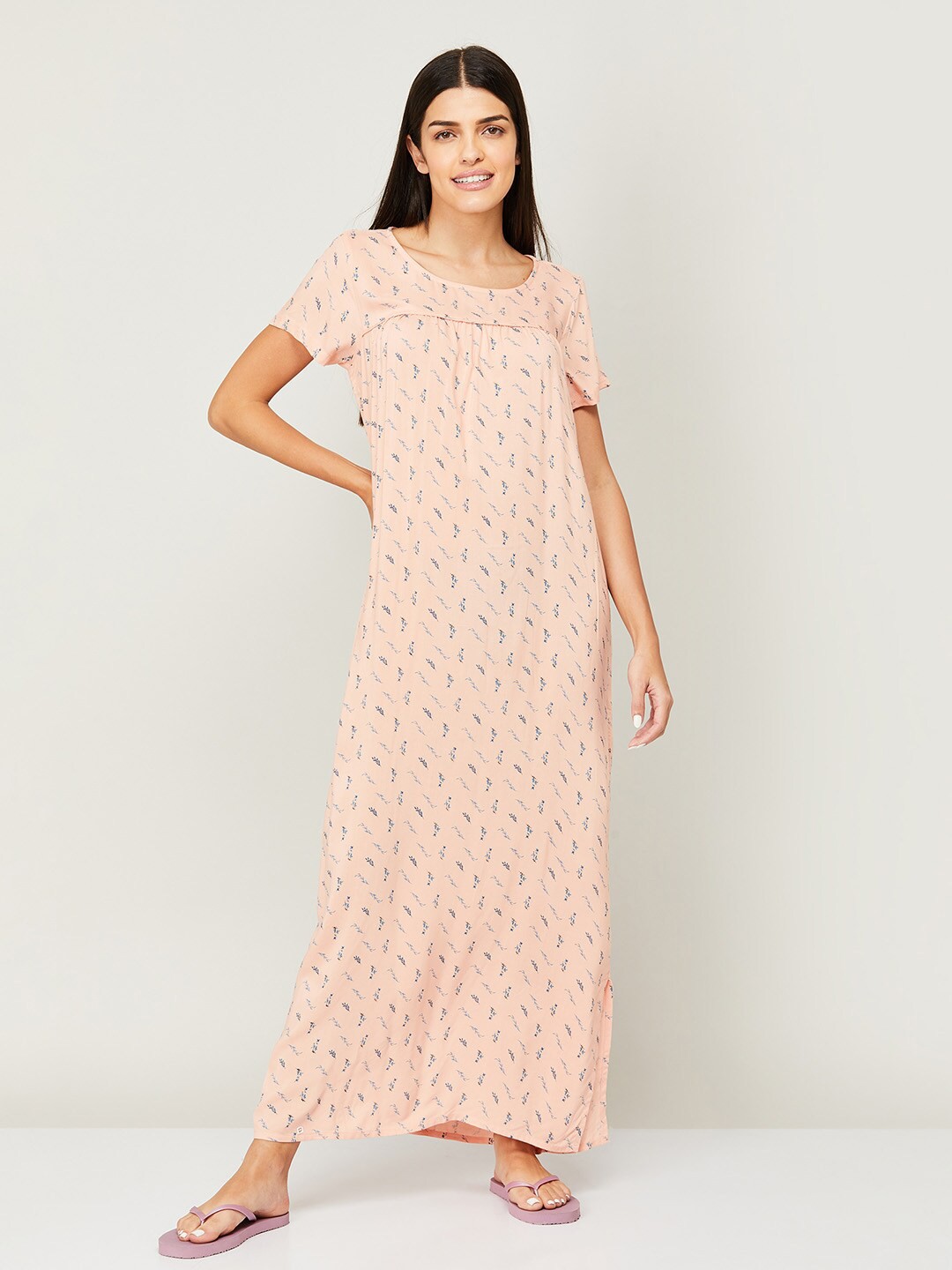 

Ginger by Lifestyle Women Pink Floral Maxi Dress