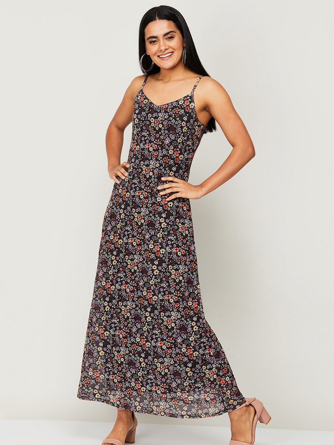 

Ginger by Lifestyle Purple Floral Maxi Dress
