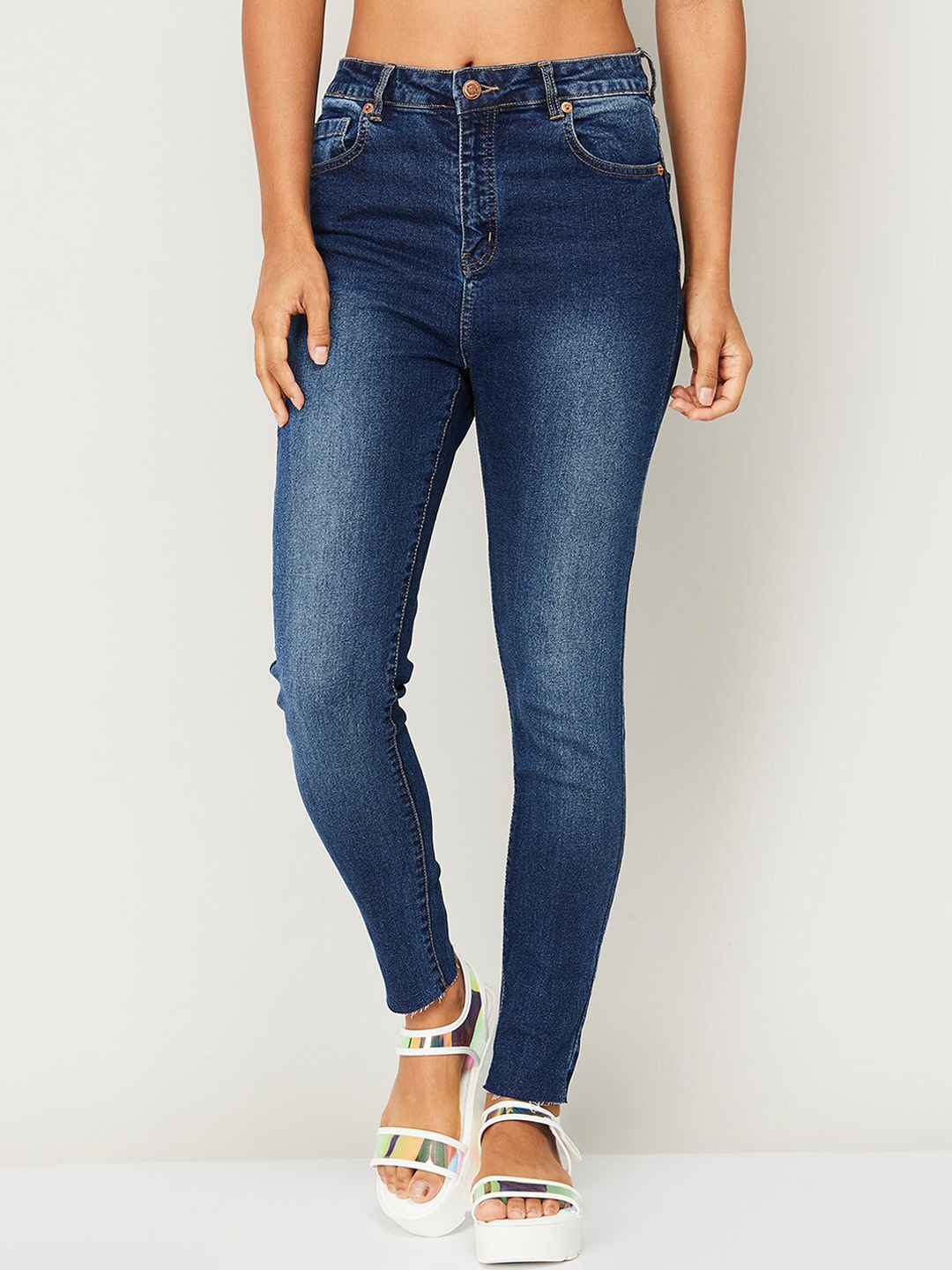 

Fame Forever by Lifestyle Women Blue Skinny Fit Light Fade Jeans