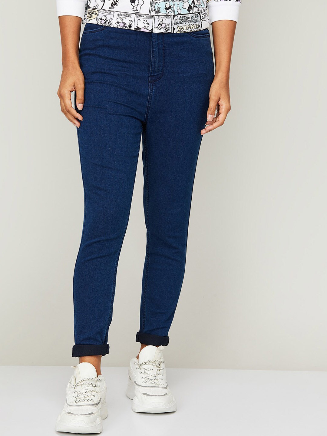 

Ginger by Lifestyle Women Blue Skinny Fit Jeans