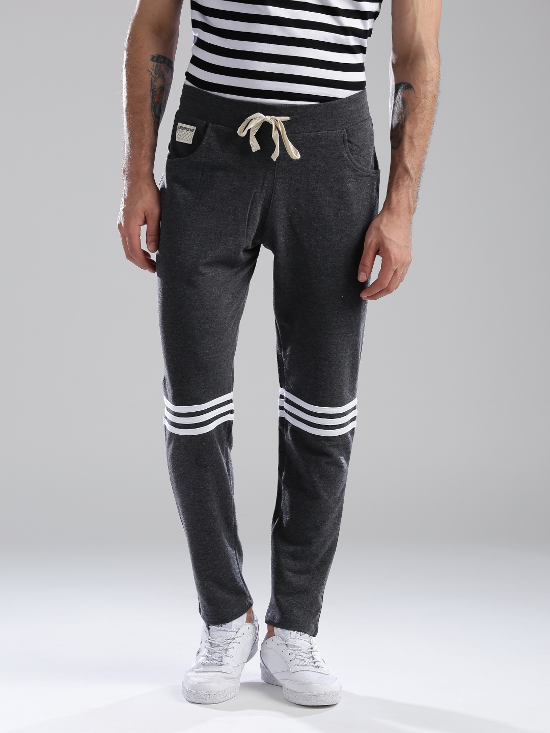 

Hubberholme Charcoal Grey Slim Fit Track Pants