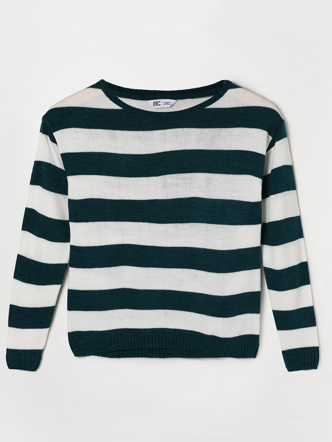 

Fame Forever by Lifestyle Girls Blue & White Colourblocked Pullover