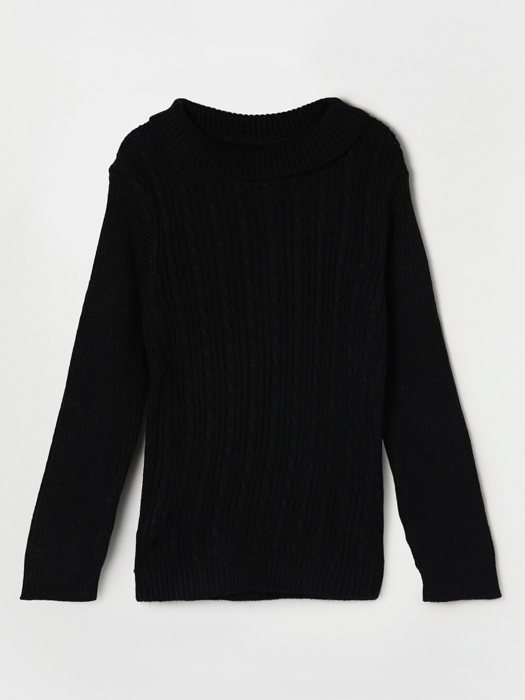 

Juniors by Lifestyle Girls Black Solid Pullover