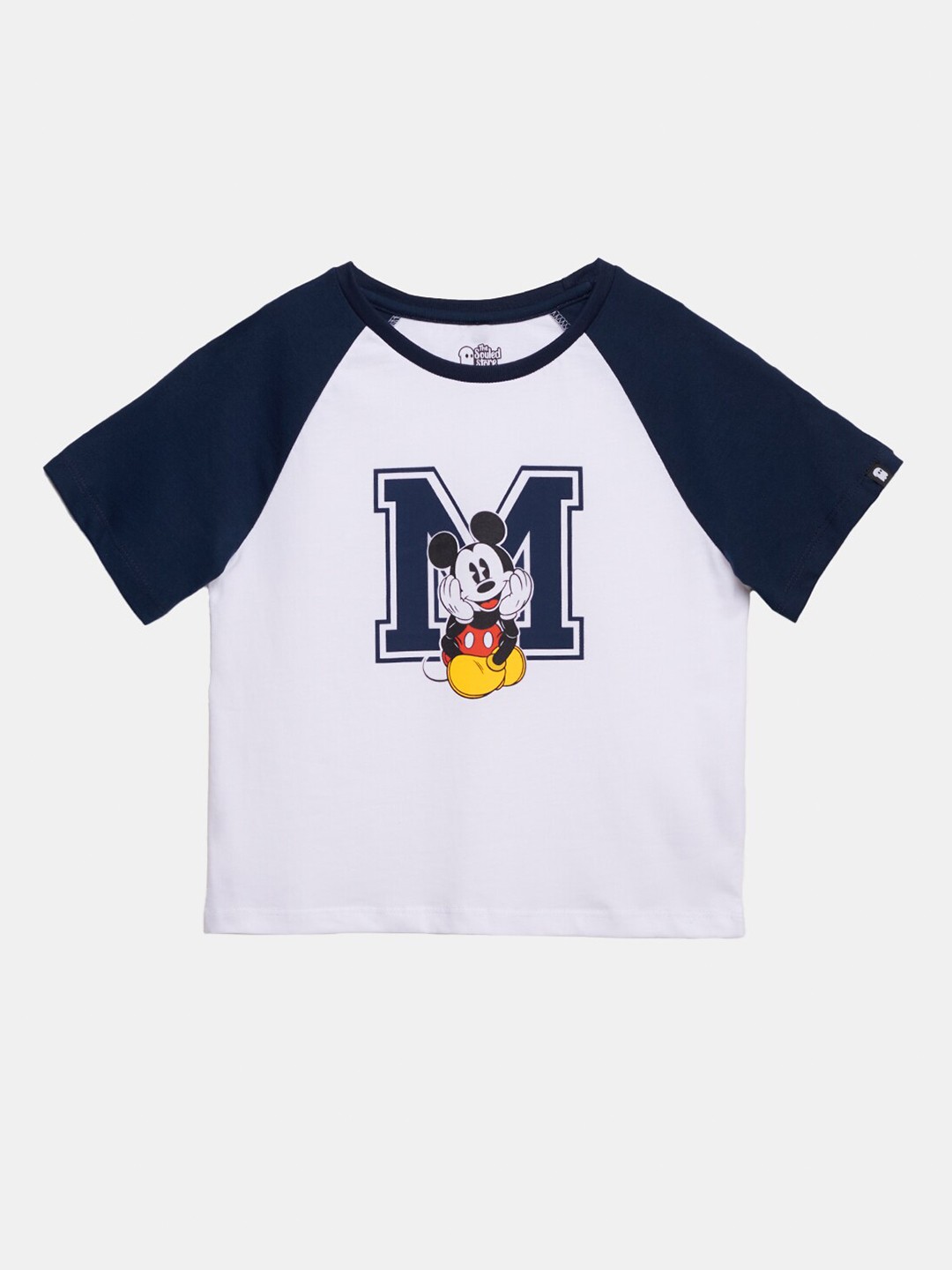 

The Souled Store Girls White Mickey Mouse Printed T-shirt