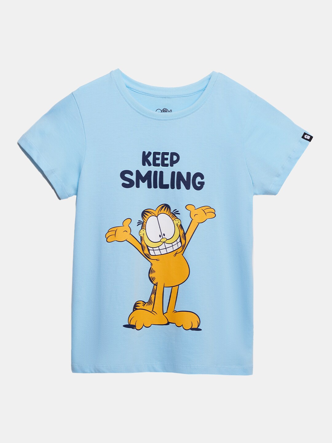 

The Souled Store Girls Blue Garfield Printed T-shirt