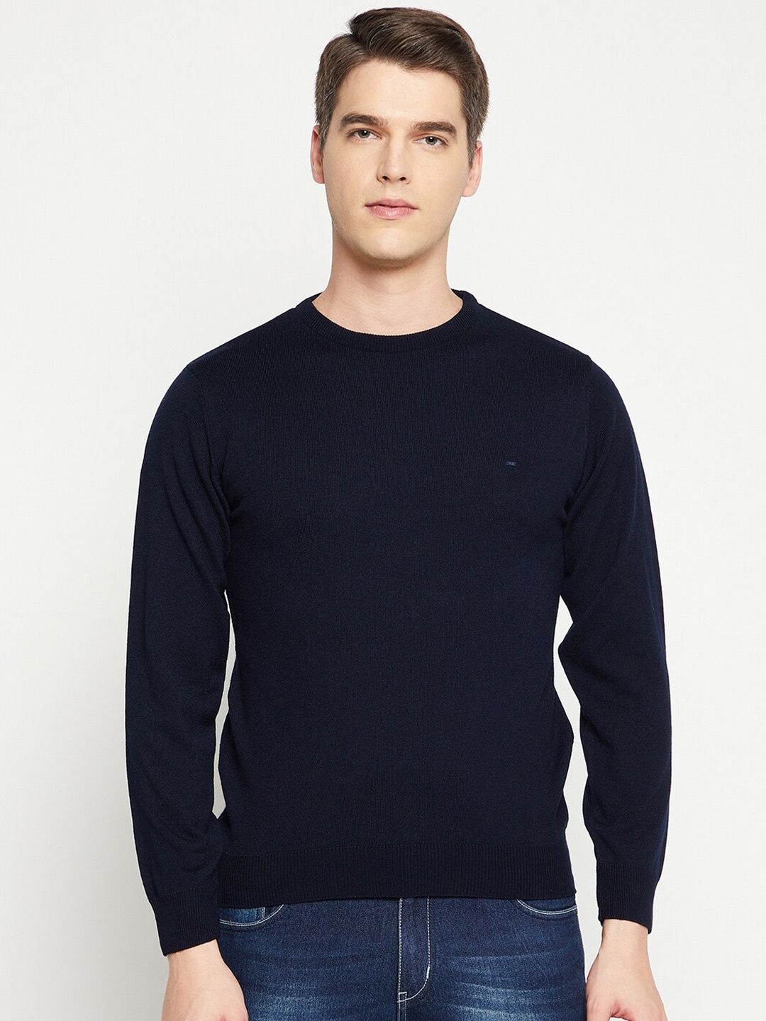 

Okane Men Navy Blue Pullover