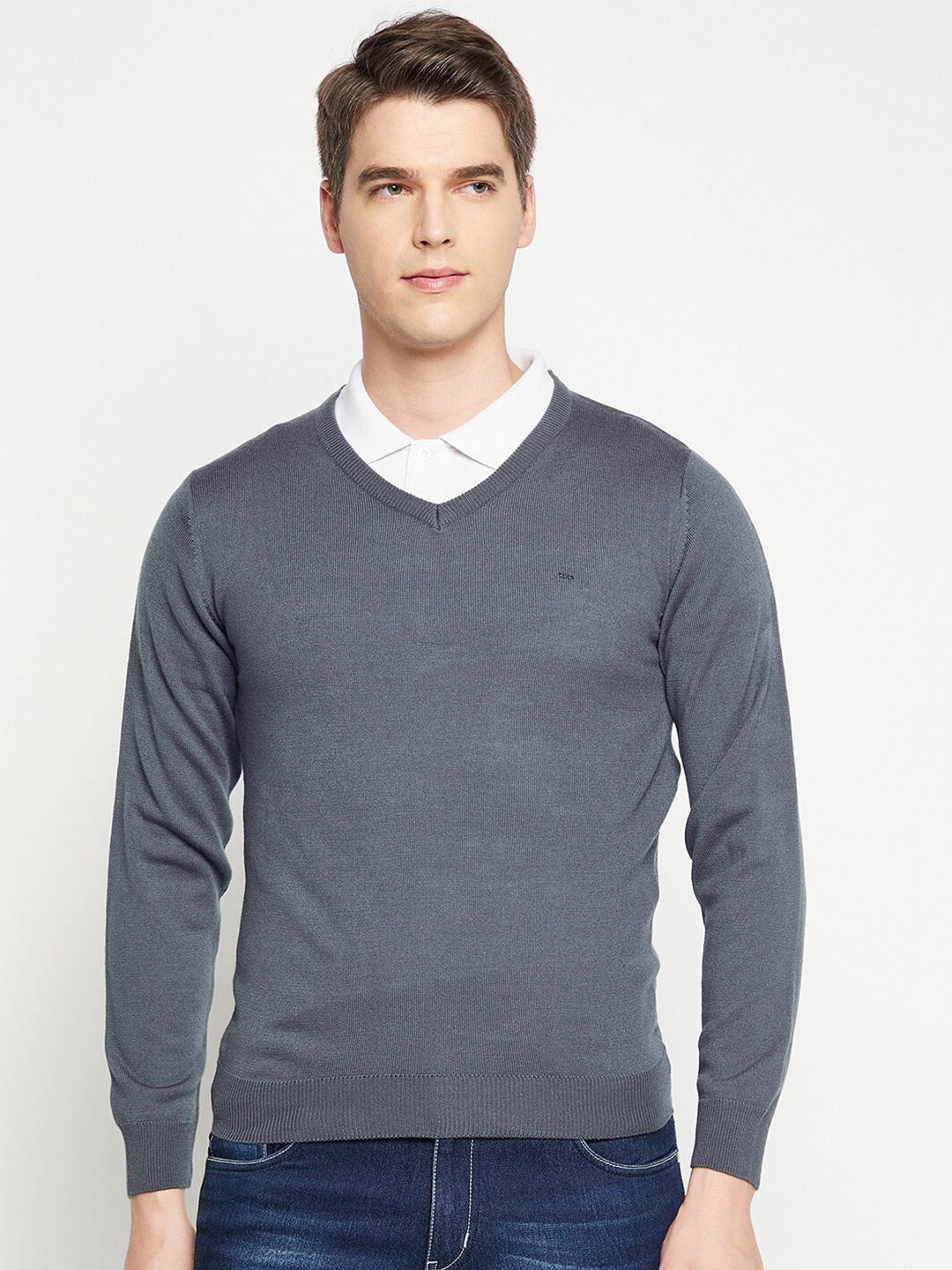 

Okane Men Grey Pullover