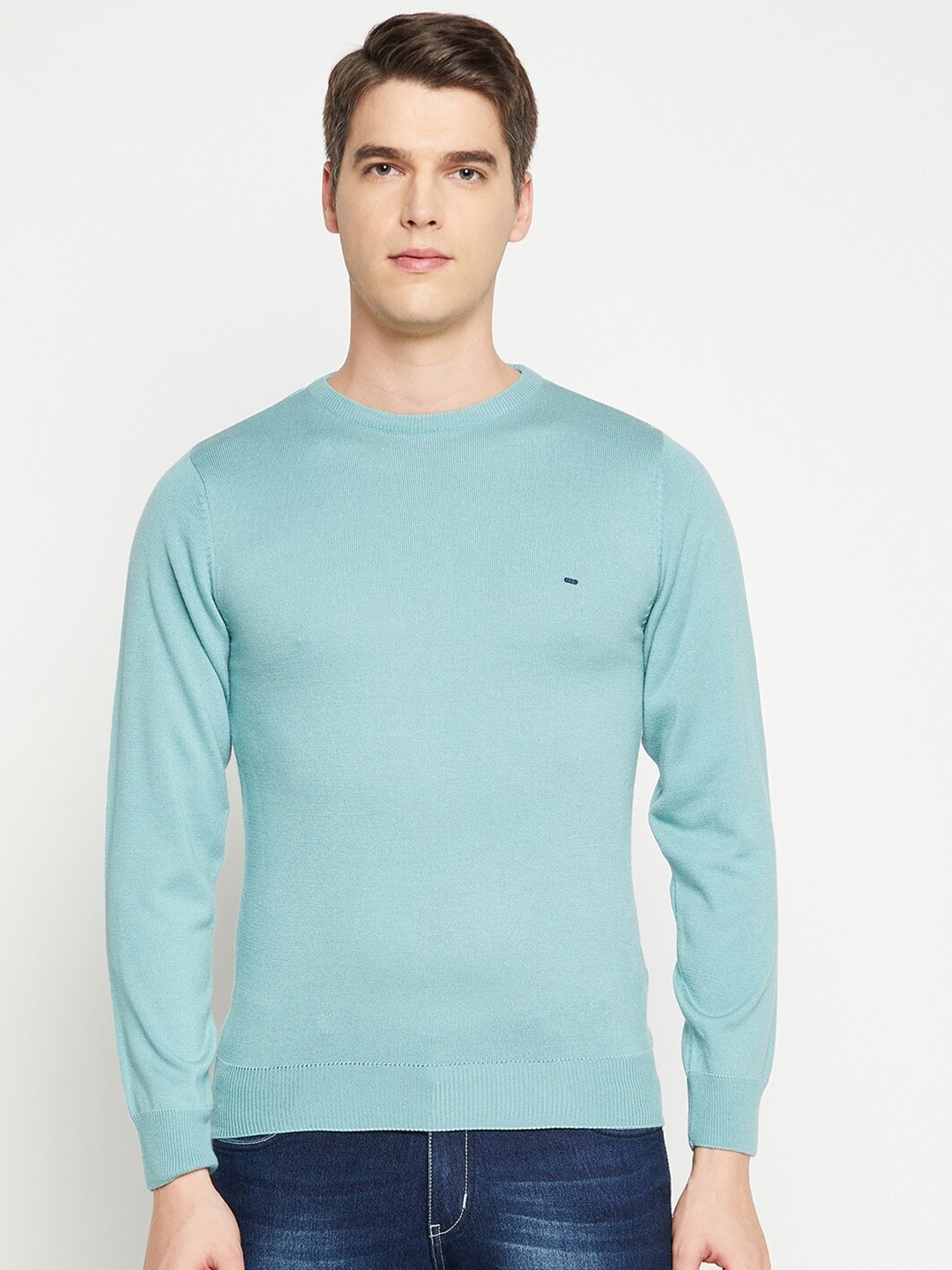 

Okane Men Green Pullover Sweater