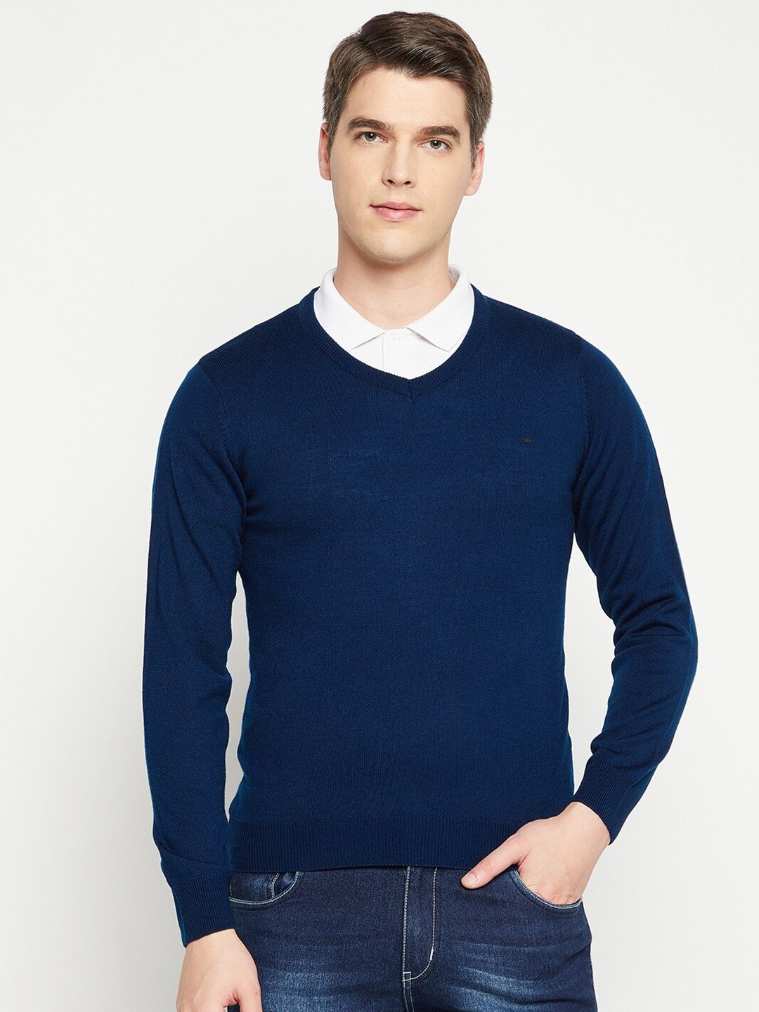 

Okane Men Blue Pullover