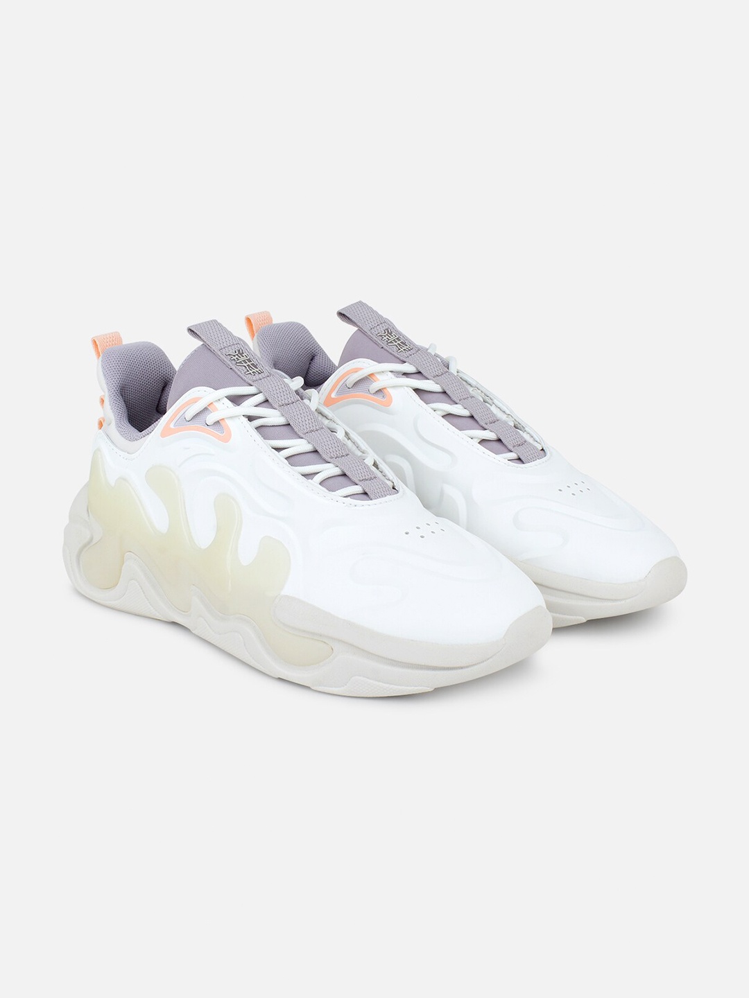 

Anta Women White Mesh Aerobics Non-Marking Shoes